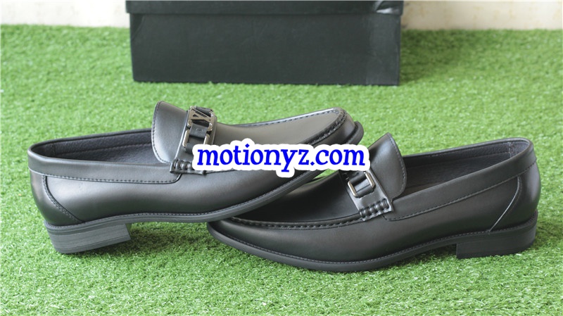 Men Brand Leather Shoes Black